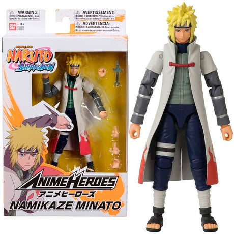 Bandai – Anime-Helden – Naruto Shippuden – Anime-Helden-Figur 17 cm – Namikaze Minato – 36905
