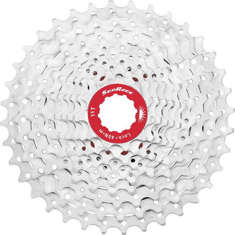 Sunrice 10 Speed-Kassette 11-36t. Silber CSMX0