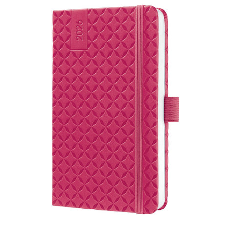 Sigel Wochenplaner Flair 2026 – Größe A6 – Fuchsia Pink – Hardcover – si-j6104