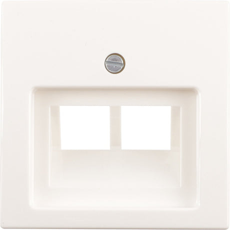 Busch-jaeger bal centraalplaat polar wit tel data 2x8pl