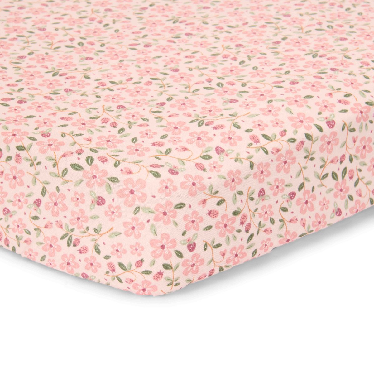 Little dutch junior hoeslaken - roze - maat junior - fairy garden - fairy floral