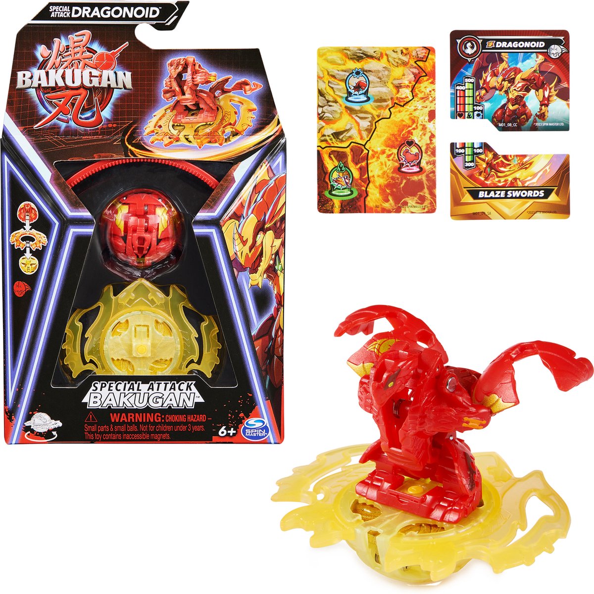 Bakugan – Spezialangriff – Spielset mit sich drehender Actionfigur – Stile können variieren