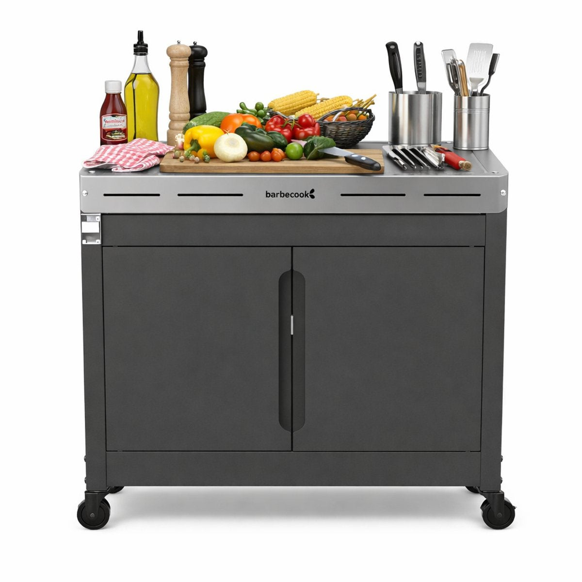Barbecook Premium – Kumpel für Gasgrill – Outdoor-Küche – Grilltisch – 84 x 46 x 90 cm