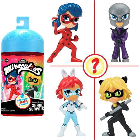 Bandai – Miraculous Marienkäfer – Chibi-Überraschungsfiguren mit Farbwechsel – Miraculous-Minipuppe 10 cm – Figur mit Farbwechsel – zufällige Miraculous-Figur – Kinderspielzeug ab 4 Jahren – P50461