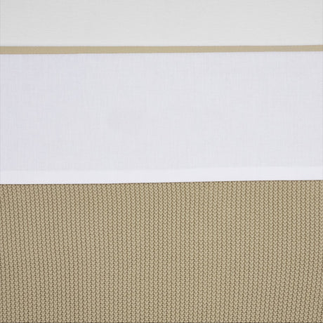 Meyco Babybettlaken mit Paspelierung – Sand – 100 x 150 cm – 0,3 Tog