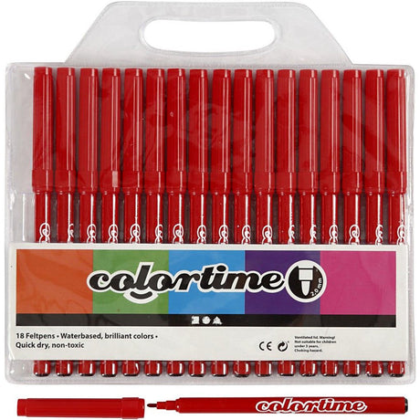 Creativ Company rote Marker, 18 Stück.