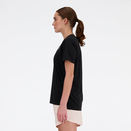 New balance sport essential t-shirt dames sportshirt - black
