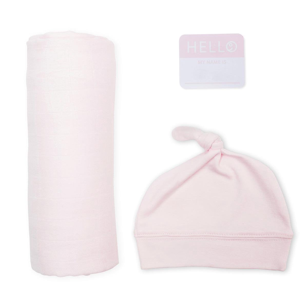 Lulujo Hallo Welt – Wickelmütze – Rosa