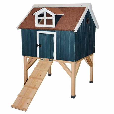 Duvo Woodland Design Hühnerstall, norwegisches Haus, 78 x 76 x 102,5 cm, mehrfarbig