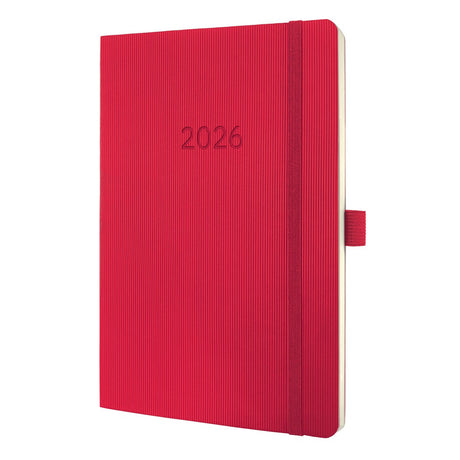 Sigel Wochenplaner 2026 Conceptum – Größe A5 – rot – Softcover – si-c2634