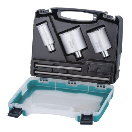 Wolfcraft – Lochsägen-Set für Mauerwerk, Fliesen und Stein – ø 33, 53, 68 mm – 1003000
