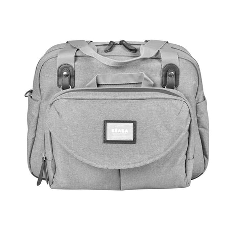 Béaba Geneve – Wickeltasche – Wickeltasche – modularer Stil – großes Fassungsvermögen – inklusive isothermer Lunch-Bag-Wickelunterlage – grau