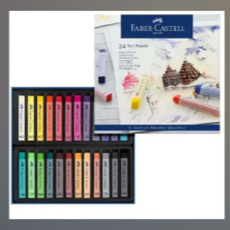 Faber Castell fc-128324 Pastellkreide Creative Studio Soft Pastel 24-teiliges Federmäppchen