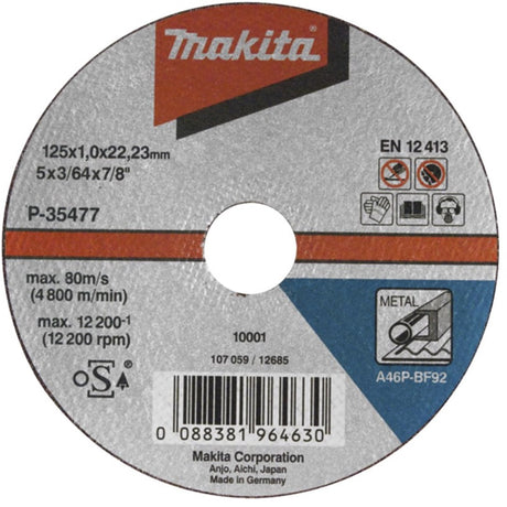 Makita Zubehör Trennscheibe 115x2,5mm Metall - A-85307 - A-85307
