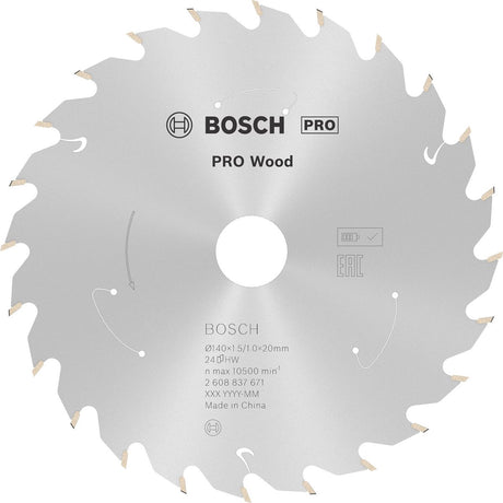 Bosch pro wood accuzaagblad voor cirkelzagen 140 x 1,5 x 20 mm - ...