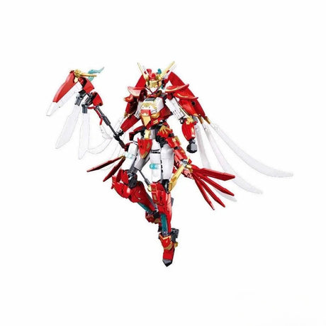 Sluban p.r. Mecha 18 Rosefinch Dragons Rising Battle Maid Konstruktionsspielzeug-Actionfigur – Konstruktionsspielzeug-Baukasten mit 706 Bausteinen – M38‑B1271 – ab 8 Jahren