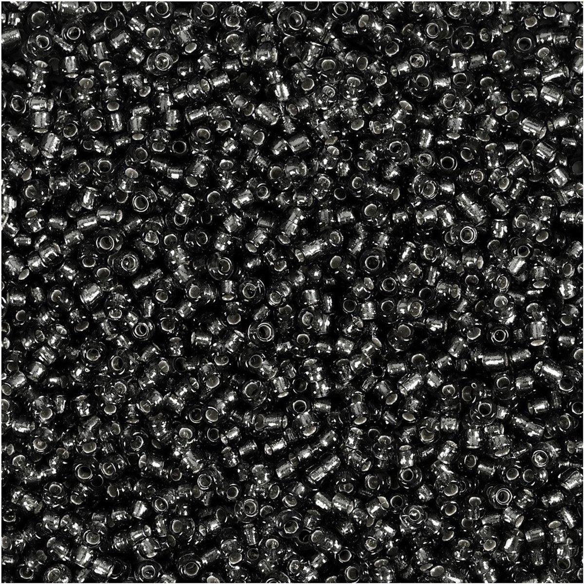 Creativ Company Rocailles, D 1,7 mm, Größe 15 0, Lochgröße 0,5-0,8 mm, graugrün, 500 gr 1 Beutel