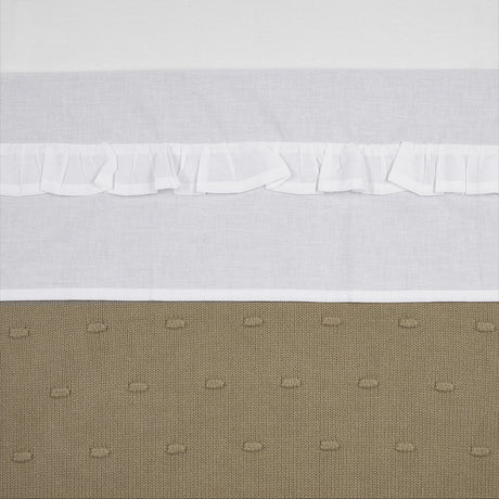 Meyco Baby-Rüschenbettlaken – weiß – 100 x 150 cm – 0,3 Tog