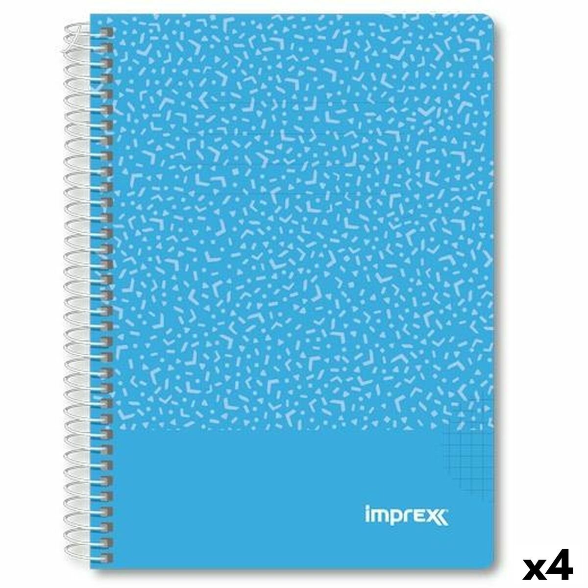 Imprex Notizbuch blau A5 80 Blatt (4 Stück)