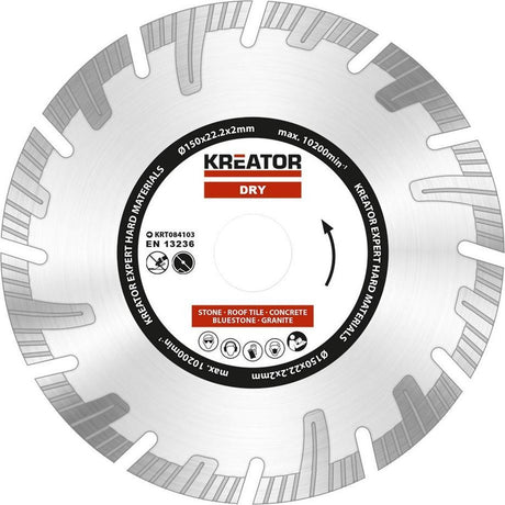 Kreator krt084103 Diamantscheiben-Set – ø150 mm