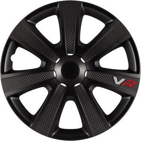 Auto plus Radkappen für 13 Zoll ABS Carbon Black 4er-Set