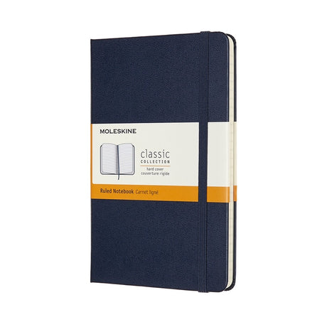 Klassisches Moleskine-Notizbuch – mittelgroß – Hardcover – liniert – Saphirblau