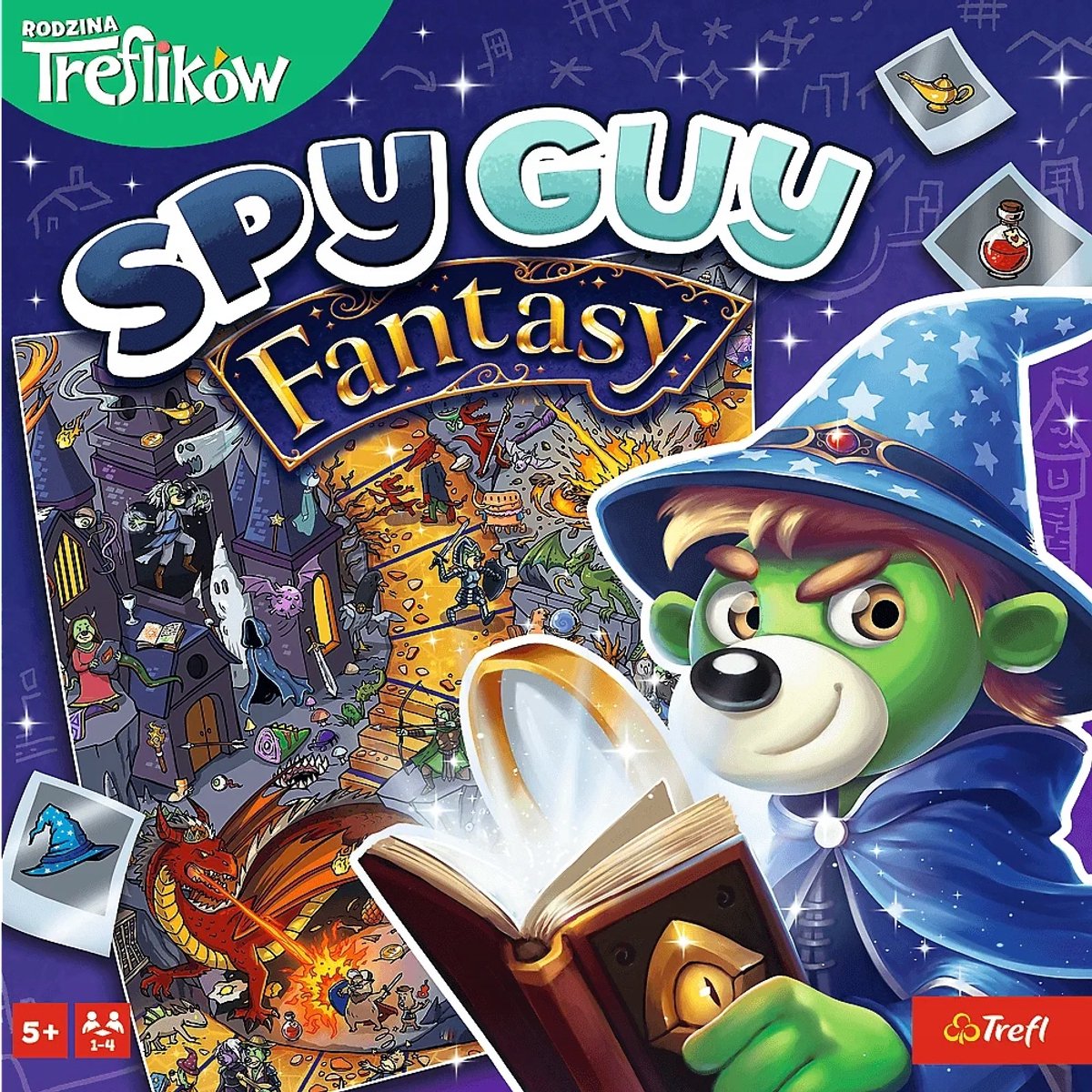 Trefl Spy Guy Fantasy – Brettspiel – kooperativ – Suchspiel – ab 5 Jahren