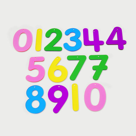 Tickit - transparante gekleurde cijfers (14 stuks)