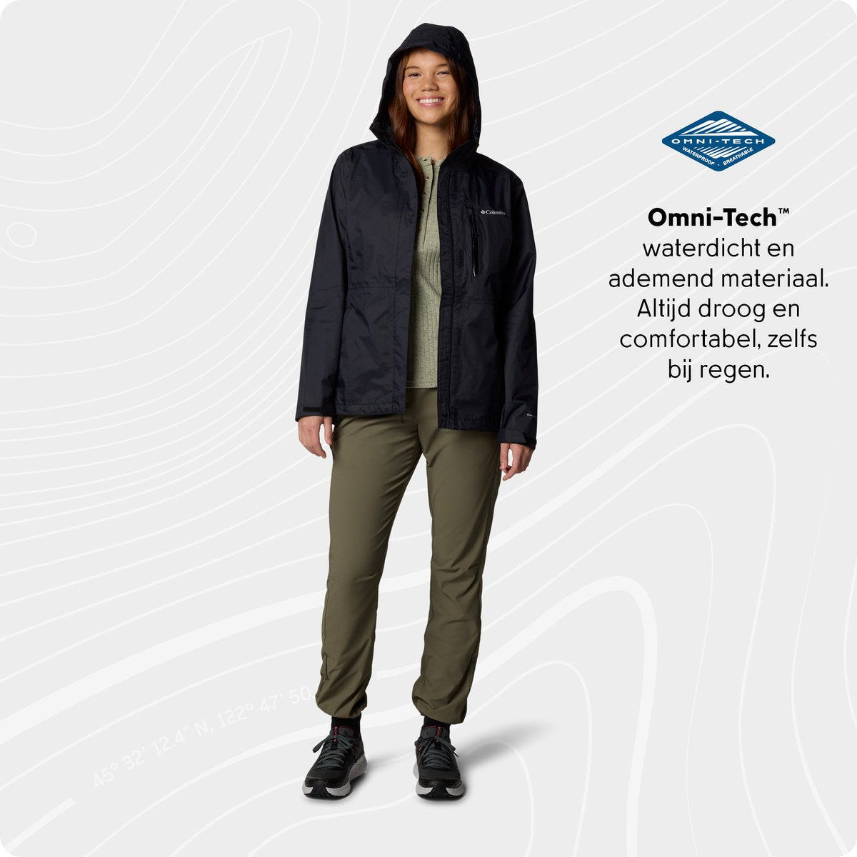 Columbia Pouring Adventure™ III Jacke Damenjacke – Schwarz – Größe S