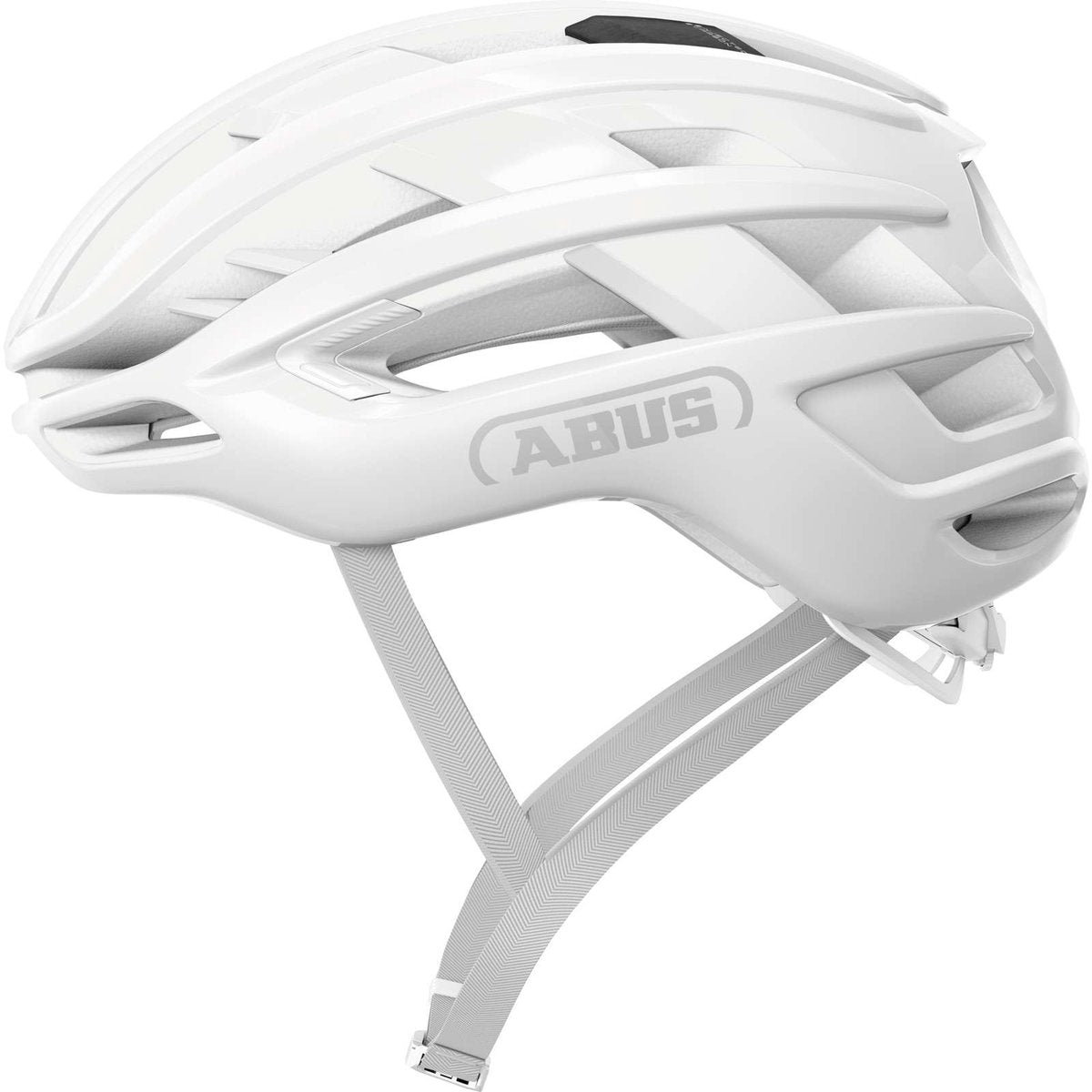 Abus Fahrradhelm Airbreaker Pure White S - 51-55 cm - Weiß - Für den Einsatz am Rennrad - Gravelbike geeignet - 200 g