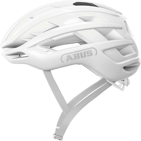 Abus Fahrradhelm Airbreaker Pure White S - 51-55 cm - Weiß - Für den Einsatz am Rennrad - Gravelbike geeignet - 200 g