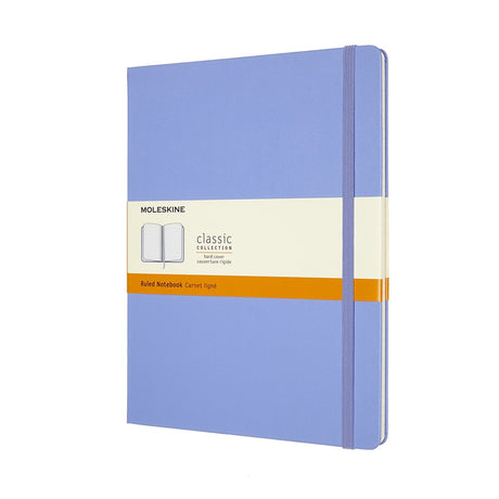 Klassisches Moleskine-Notizbuch – extra groß – Hardcover – liniert – Hortensienblau
