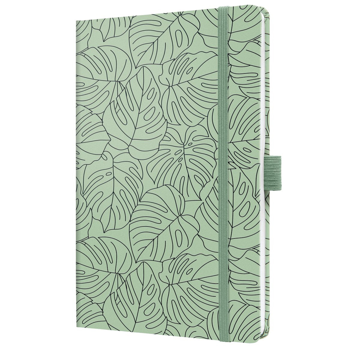 Sigel weekagenda beauty 2026 - formaat a5 - green monstera - hardcover - si-j6353