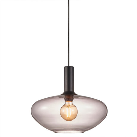 Nordlux Alton 35-Hängelampe-E27-Rauchglas schwarz