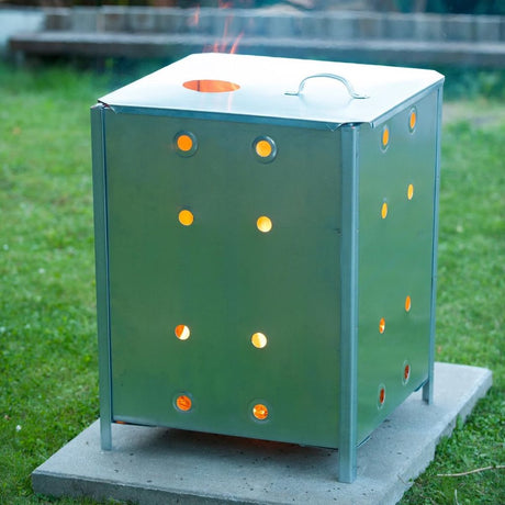 Natur - Gartenabfallverbrennungsanlage 130l - H65 x 46 x 46cm