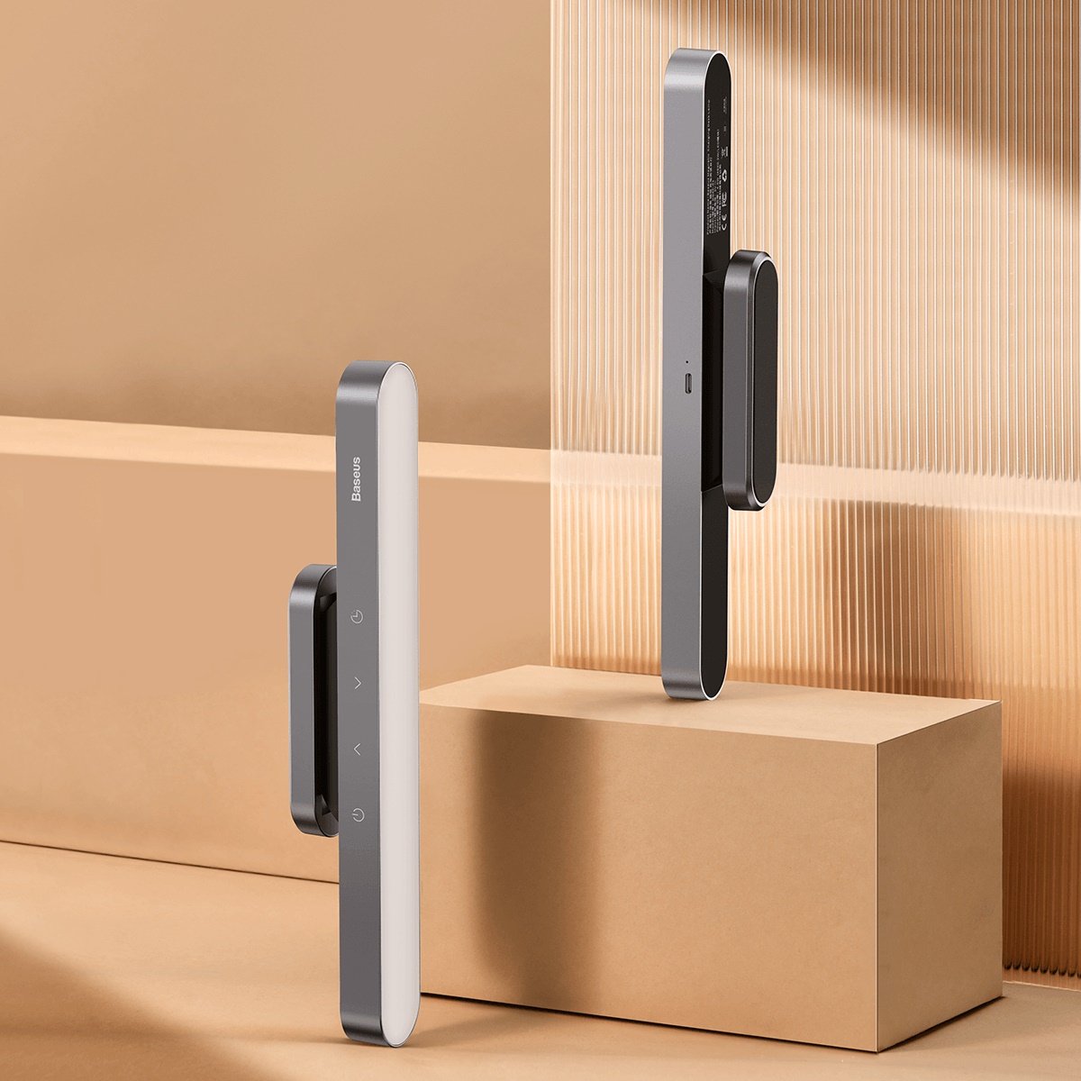Baseus – kabellose Schreibtischlampe | dimmbar | Touch-Steuerung | magnetisch | tragbar