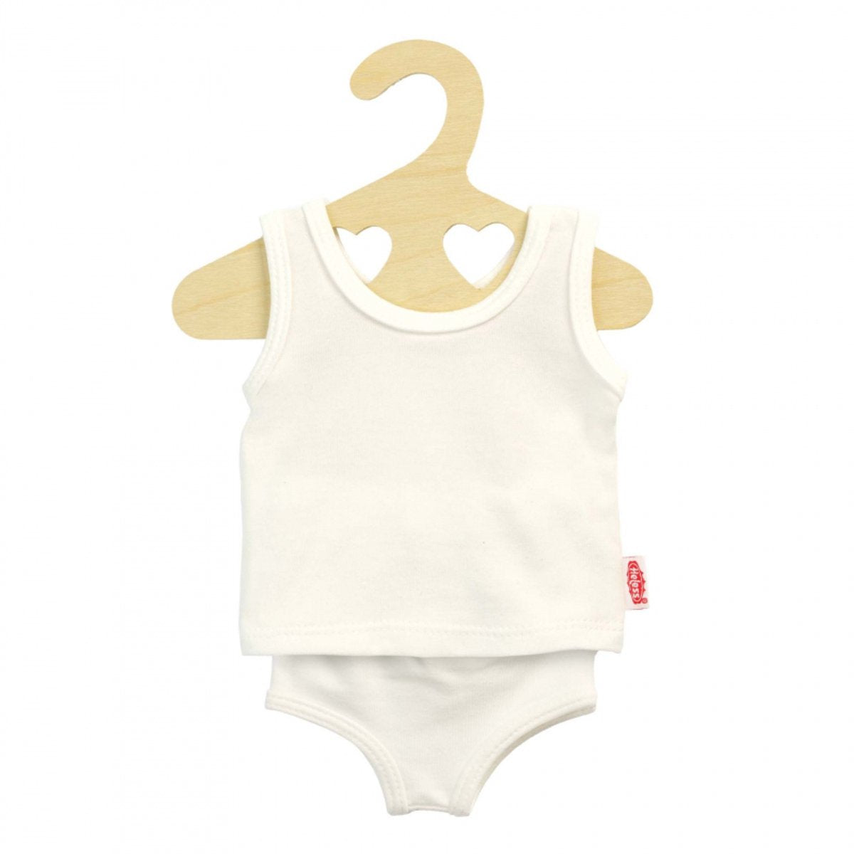 Puppenunterhose und Hemd weiß, 20-25 cm