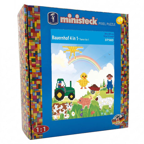 Ministeck Farm XL Mosaik-Set – 1000 Teile – kreatives Spielzeug.