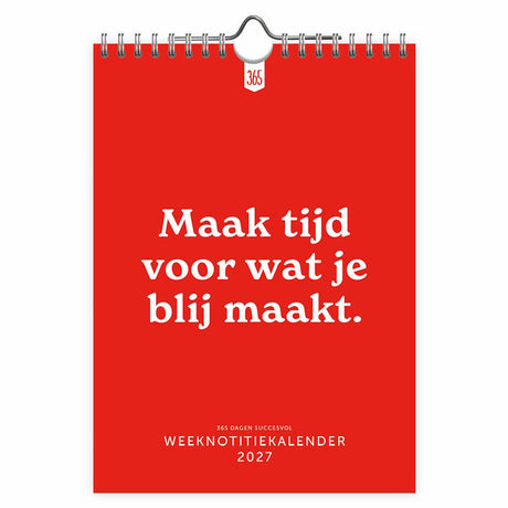 Comello 365 dagen succesvol weeknotitiekalender 2027