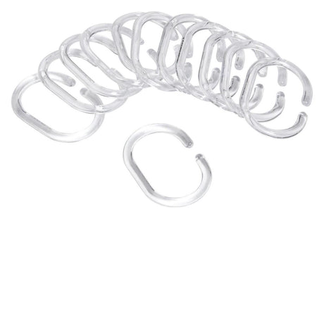 Differnz - Duschvorhangringe - c-Moll - transparent