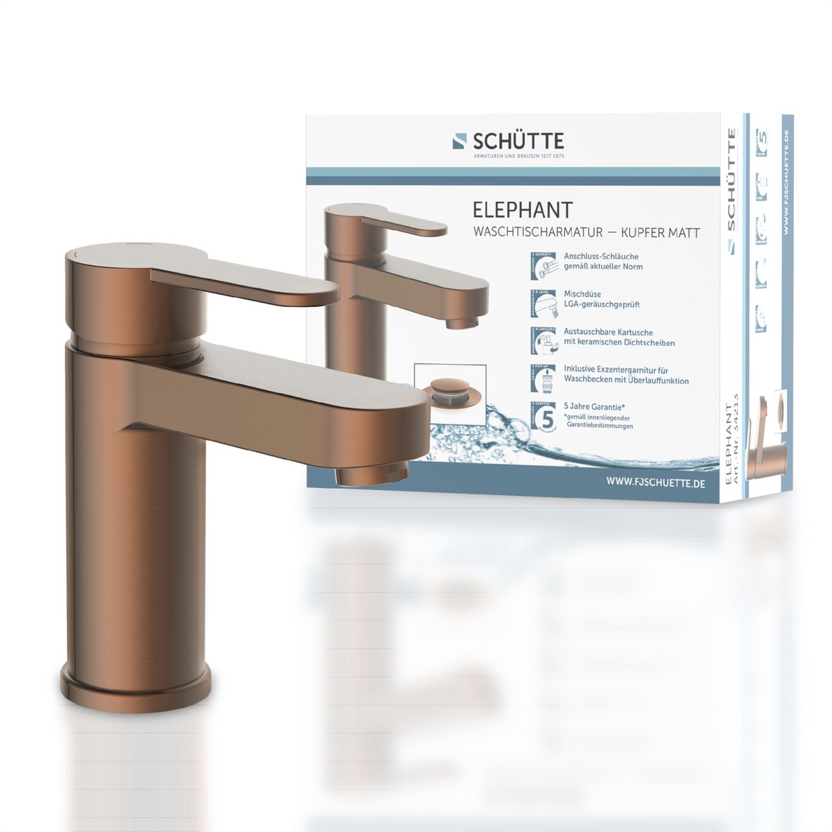 Schütte Washbeer Mixer Elephant Matte Kupferfarbe