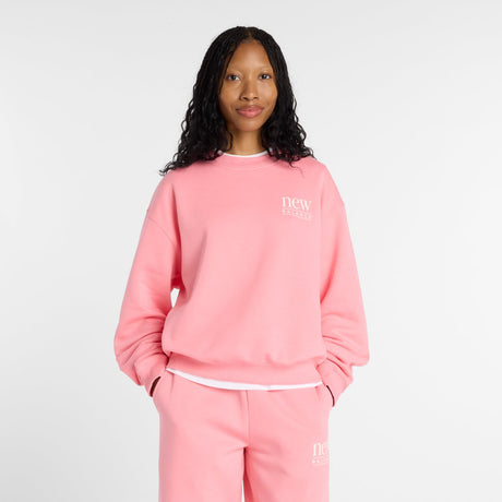 New Balance Reimagined Fleece Crew Damenpullover – Cortado