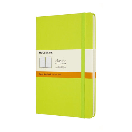Klassisches Moleskine-Notizbuch – groß – Hardcover – liniert – Zitronengrün