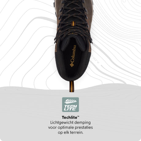 Columbia Newton Ridge Plus II wasserdichte Herren-Wanderstiefel – Cordovan, Squash