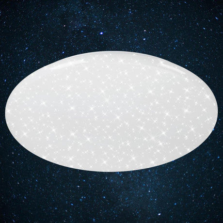Briloner Verb - dimmbare Deckenlampe - Deckenlampe mit Sterndekor - inkl. Fernbedienung - inkl. Nachtbeleuchtung - inkl. Farbtemperaturregelung (3.000 – 6.500 Kelvin) – ø 56 cm – LED – 50 W – 4.000 lm