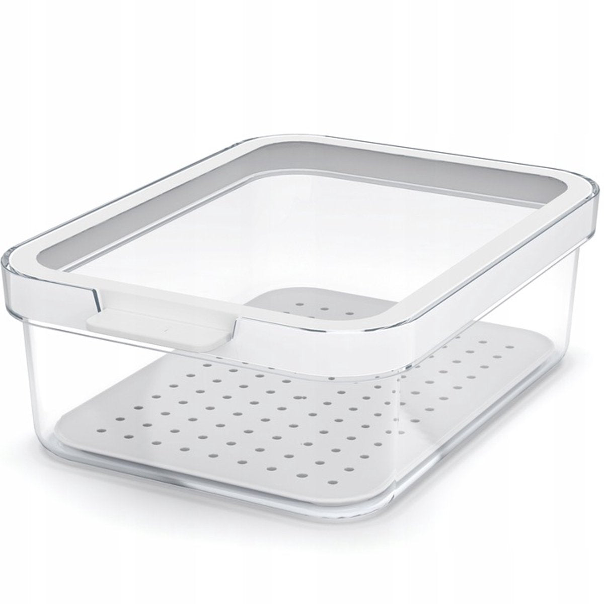 Rotho Cauma Kühlschrank-Organizer 18,4x13,6x6,2 cm 1,2l weiß transparent