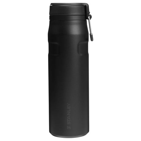 Stanley Twist Flip 2.0 Wasserflasche mit Drehverschluss mit Feder 0,7 l – 10 Stunden kalt – 2 Tage kalt mit Eis – Edelstahl-Trinkflasche – BPA-frei – auslaufsicher – spülmaschinenfest – Schwarz