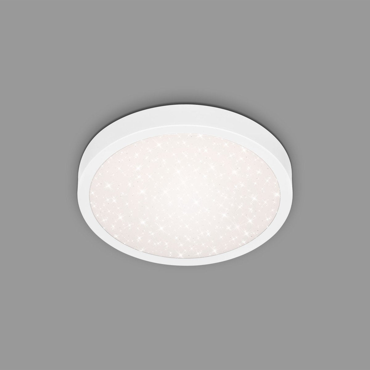 Briloner runa - sterrenhemel plafonniére - plafondlamp met metaal - 4000 k - 18w - wit - ø28cm