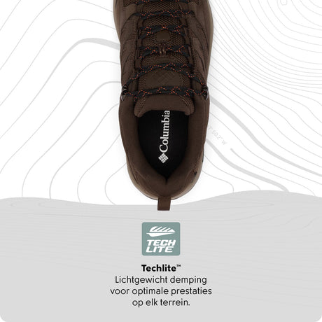 Columbia Redmond™ IV Low wasserdichte Herren-Wanderstiefel – Cordovan, spritziges Orange