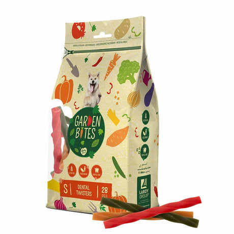 Garden Bites duvoplus – Dental Twisters Hundesnacks – Hundeleckerlis – vegetarisch, glutenfrei – klein, 28 Stück